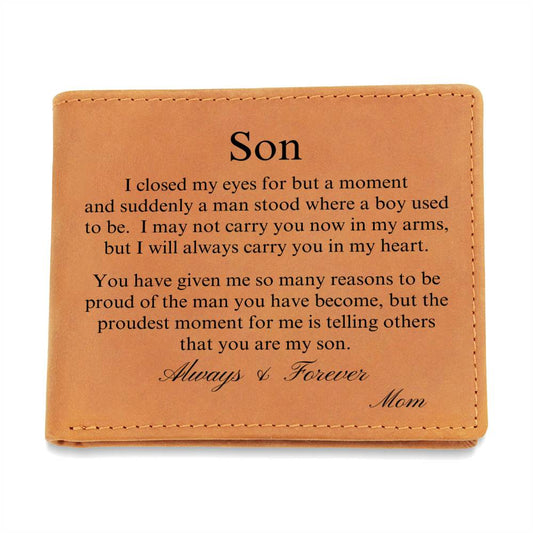 For Son | Graphic Leather Wallet