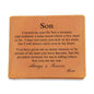 For Son | Graphic Leather Wallet
