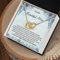 To My Beautiful Mom | Thank You - Interlocking Hearts necklace