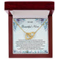 To My Beautiful Mom | Thank You - Interlocking Hearts necklace