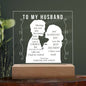 For Husband | Printed Square Acrylic Plaque
